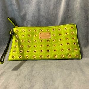 Michael Kors Electric Green Wristlet/Wallet